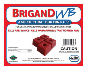 Brigand WB Agricultural Building Use label